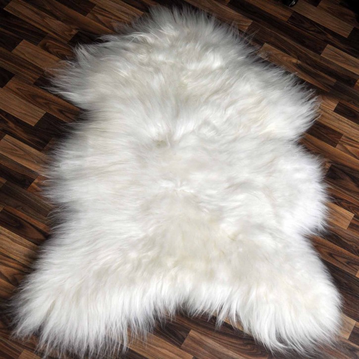 XL ÖKO Island Schaffell Lammfell naturweiss 110-120cm x 65-75cm