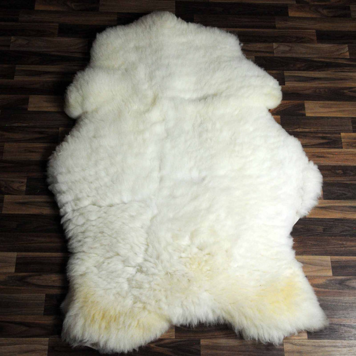 XXXL ÖKO Schaffell Lammfell weiß 130x80 #2021