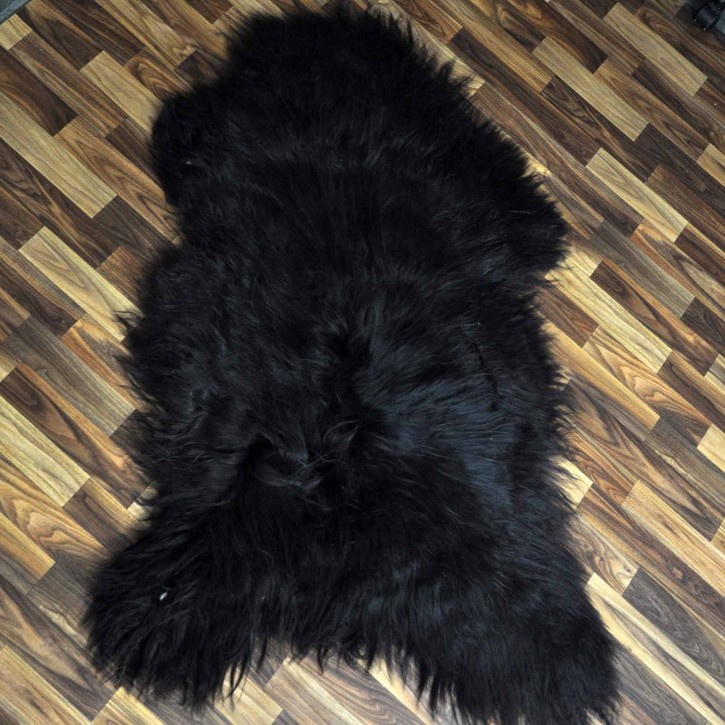 XXXL Island Schaffell schwarzbraun 130x90 riesig #2110