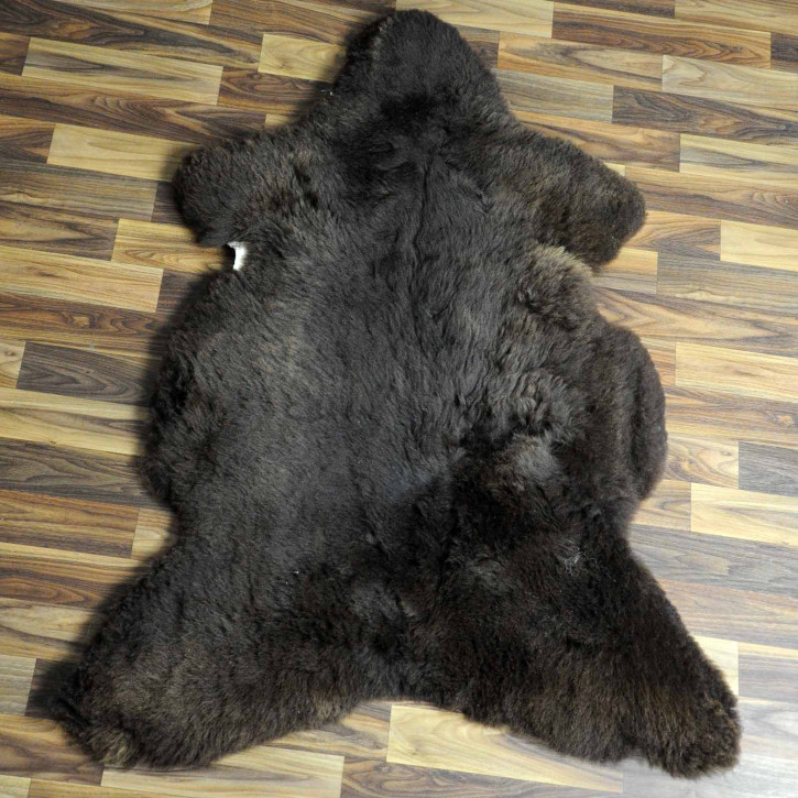 XL ÖKO Schaffell Lammfell braun 110x80 #2299
