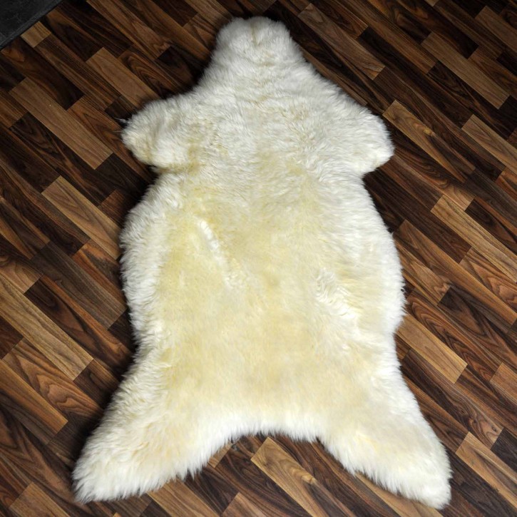 Echtes Schaffell Lammfell beige 130x80 Sale Aktion #2343