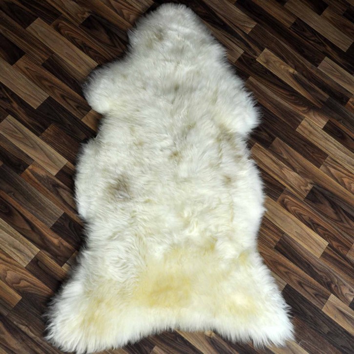 Echtes Schaffell Lammfell beige braun 120x70 Sale Aktion #2356