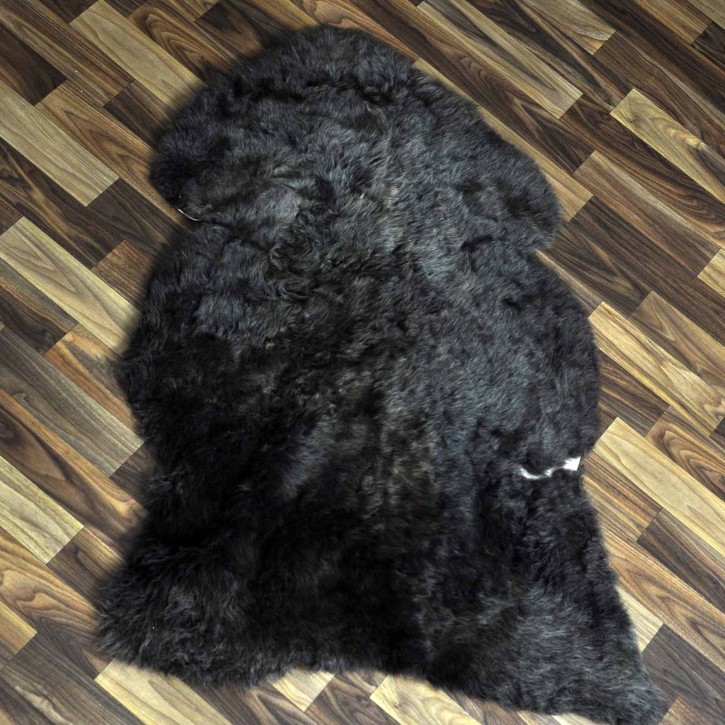 Echtes Schaffell Lammfell braun grau geschoren 100x70 Sale #2373