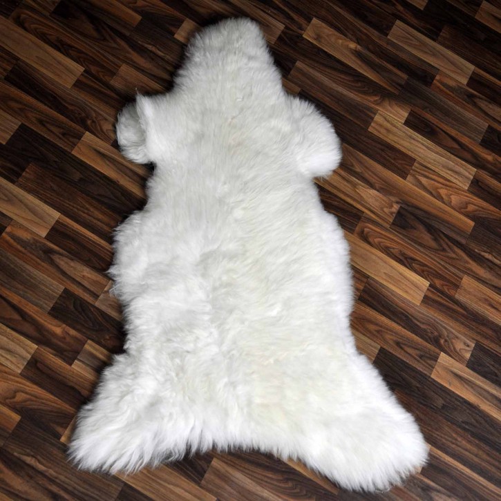 Echtes Schaffell Lammfell weiss 110x70 Stuhl Auflage #2489