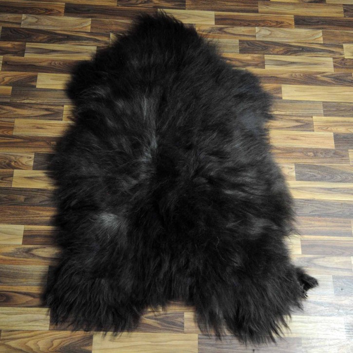 XXL ÖKO Island Schaffell Lammfell braun grau 120x80 #6026