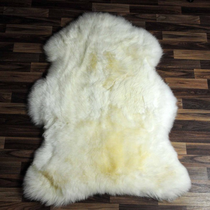 XXL ÖKO Schaffell Lammfell weiß 120x80 Auflage #6364
