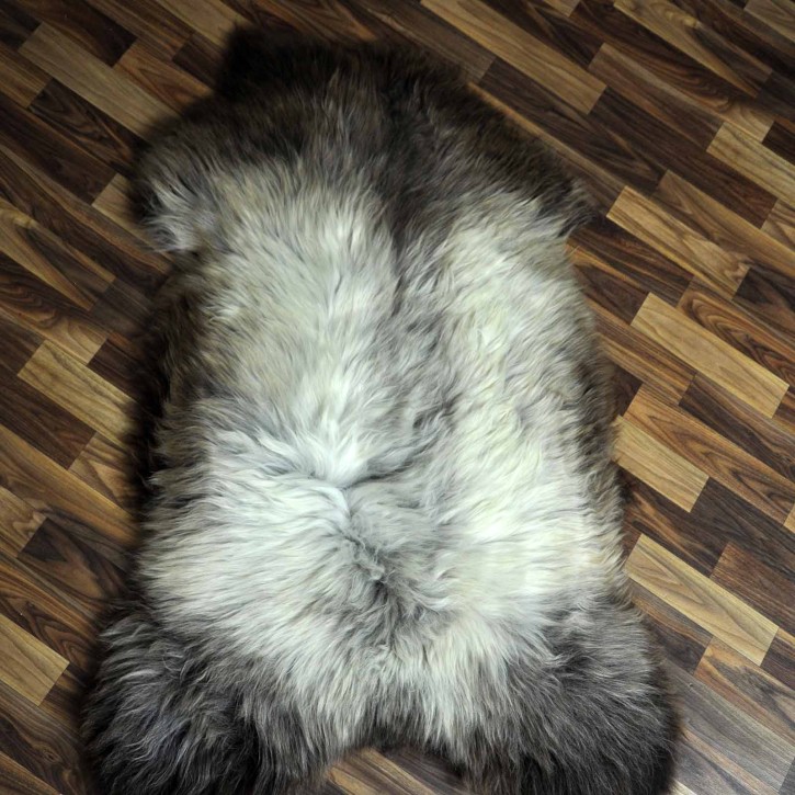 XXL ÖKO Schaffell Lammfell braun beige 120x80 echtes Fell #6994