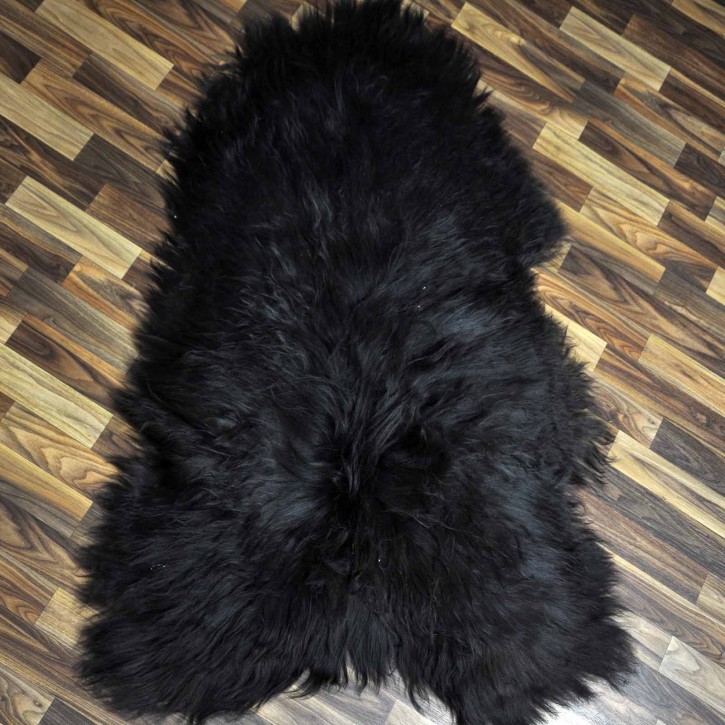 XXXL ÖKO Island Schaffell schwarzbraun 135x80 Geschenk #7298