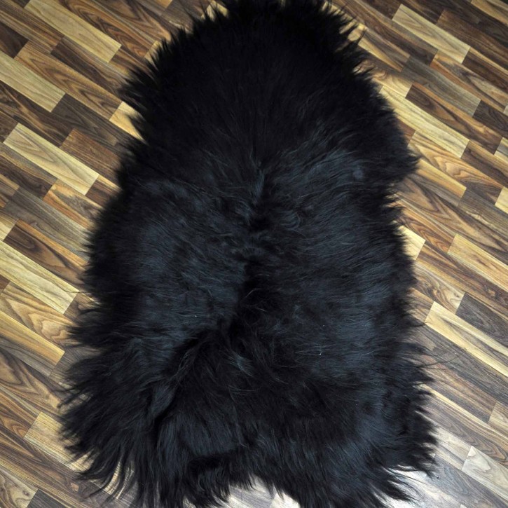 XXXL ÖKO Island Schaffell schwarzbraun 135x80 Geschenk #7301