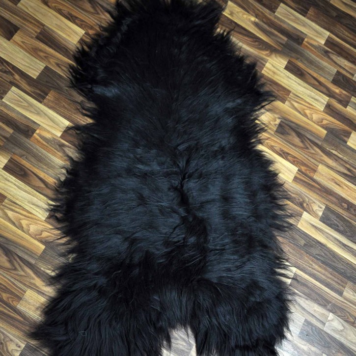 XXXL ÖKO Island Schaffell schwarzbraun 140x80 Geschenk #7302