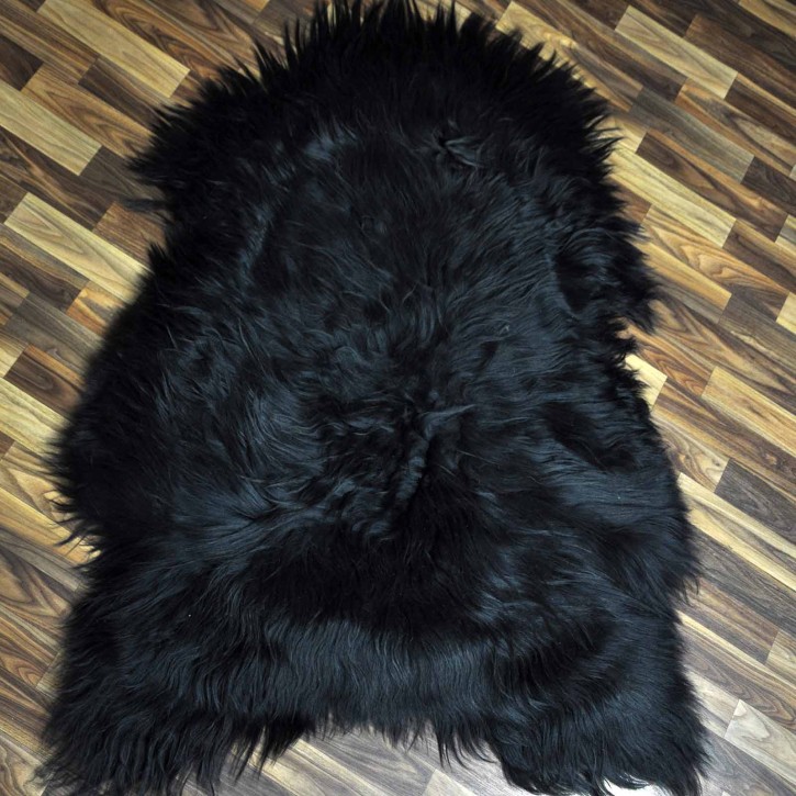 XXXL ÖKO Island Schaffell schwarzbraun 130x100 Geschenk #7307