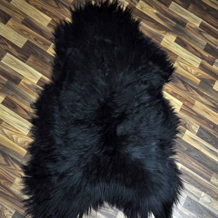 XXXL ÖKO Island Schaffell schwarzbraun 130x80 Geschenk #7313