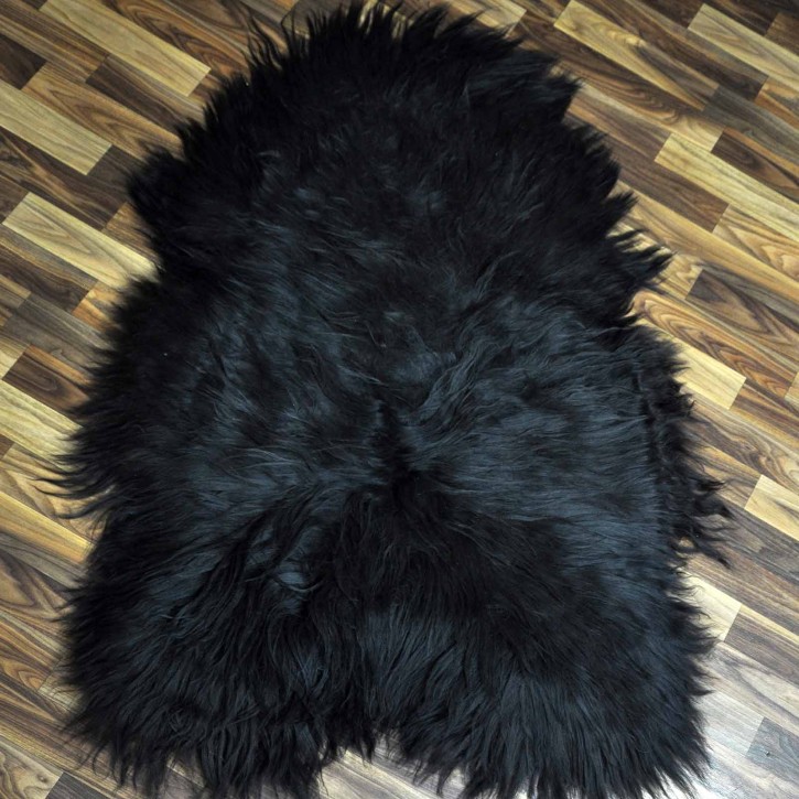 XXXL ÖKO Island Schaffell schwarzbraun 130x80 Geschenk #7317