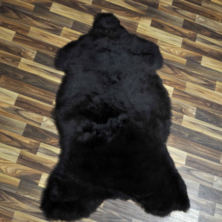 XXL ÖKO Schaffell Lammfell braun 120x70 Teppich Auflage #7424