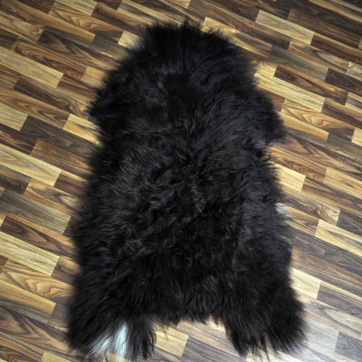 XXL ÖKO Island Schaffell braun weiß 120x75 #7435