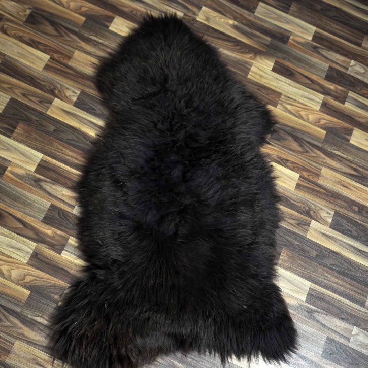 XXL ÖKO Schaffell Lammfell braun 125x70 Geschenk #7448