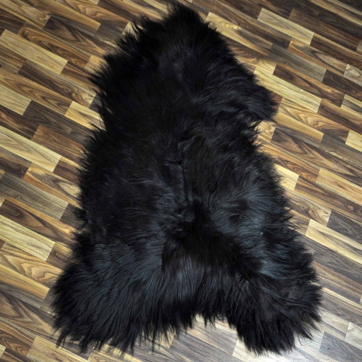XXL ÖKO Island Schaffell schwarzbraun 125x80 Geschenk #7456
