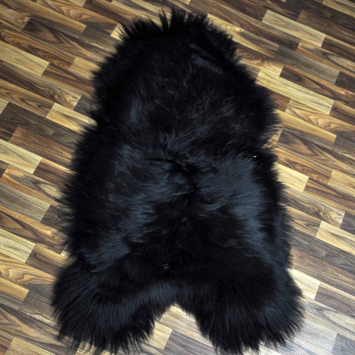 XXL ÖKO Island Schaffell schwarzbraun 120x70 Geschenk #7458