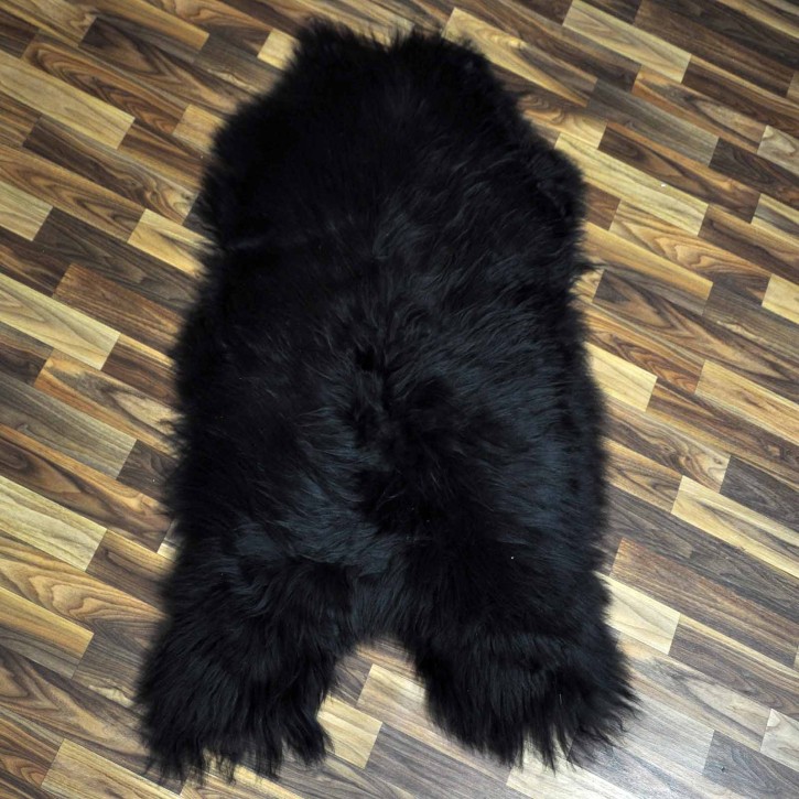 XL ÖKO Island Schaffell schwarzbraun 115x70 #7459