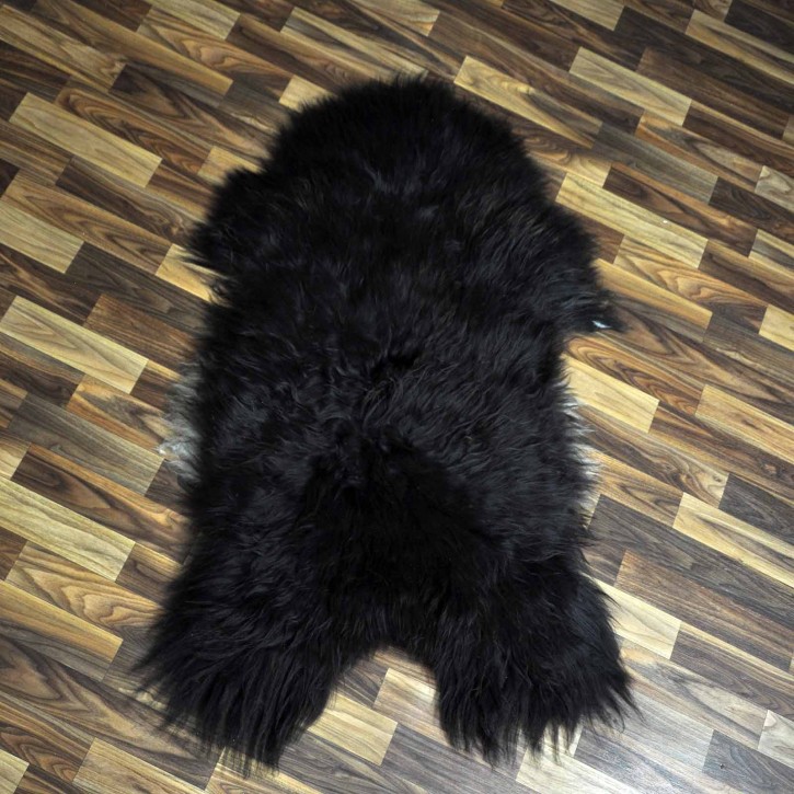 XXL ÖKO Island Schaffell braun weiß 120x70 #7461
