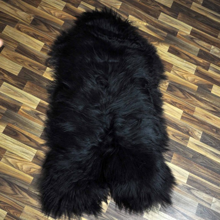 XXXL ÖKO Island Schaffell schwarzbraun 130x75 Geschenk #7489