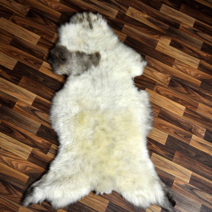 XXL ÖKO Schaffell Lammfell beige braun 120x75 Teppich Kamin #7721
