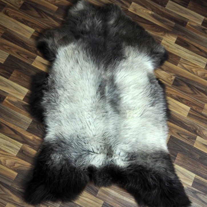 XXL ÖKO Schaffell Lammfell braun beige 120x80 Teppich Geschenk #7742