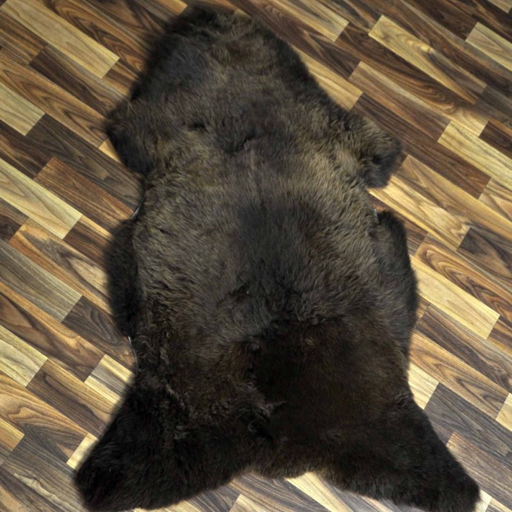 XL ÖKO Schaffell Lammfell braun 110x75 Teppich Kamin #7818