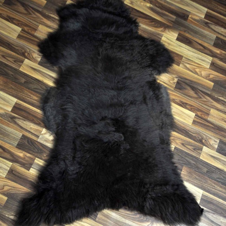 XL ÖKO Schaffell Lammfell braun 115x75 Couch Auflage #7837