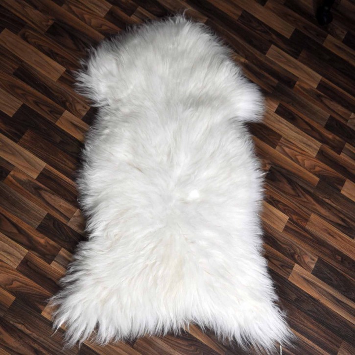 XXL ÖKO Schaffell Lammfell weiß 120x70 Hundebett Tierbett #7868