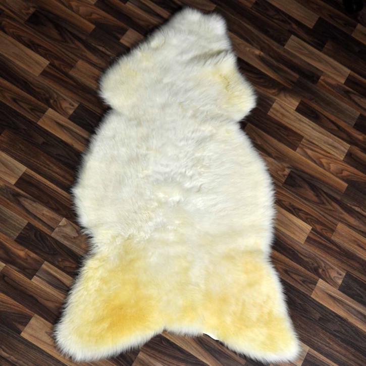 XXL ÖKO Schaffell Lammfell weiß 120x65 Hundebett Tierbett #7876