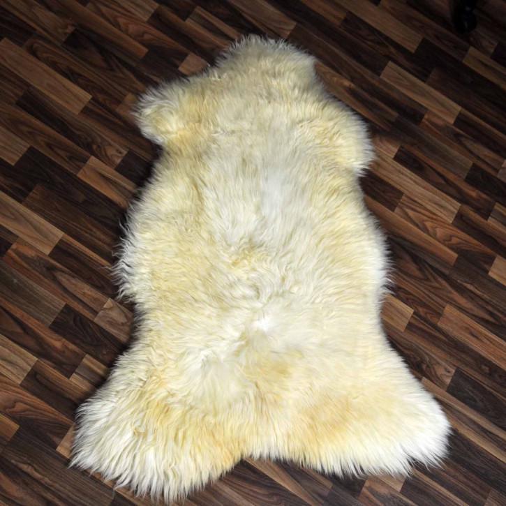 XL ÖKO Schaffell Lammfell weiß 115x80 Hundebett Tierbett #7883