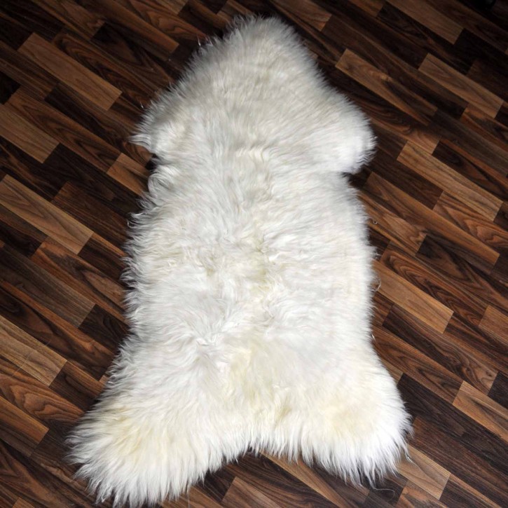 XXL ÖKO Schaffell Lammfell weiß 120x70 Hundebett Tierbett #7912