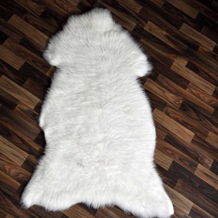 XXL ÖKO Schaffell Lammfell weiß 120x75 Hundebett Tierbett #7919