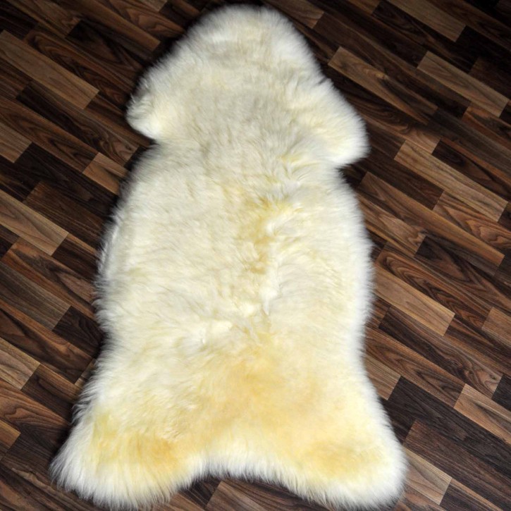 XXL ÖKO Schaffell Lammfell weiß 125x70 Hundebett Tierbett #7929
