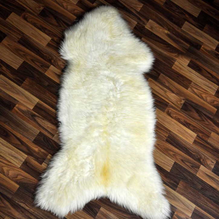 XXL ÖKO Schaffell Lammfell weiß 120x65 Hundebett Tierbett #7934