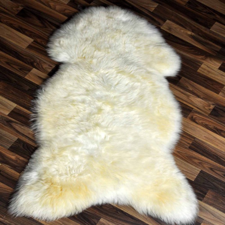 XL ÖKO Schaffell Lammfell weiß 115x70 Hundebett Tierbett #7937