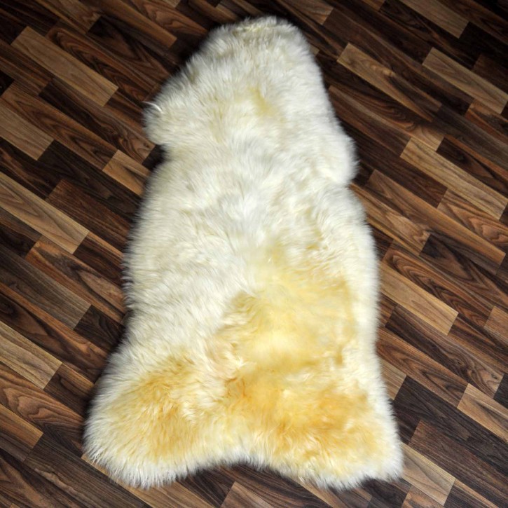 XL ÖKO Schaffell Lammfell weiß 115x65 Hundebett Tierbett #7939