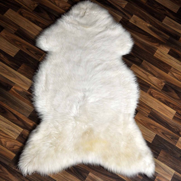 XL ÖKO echtes Schaffell Lammfell beige 115x70 Geschenk #7944
