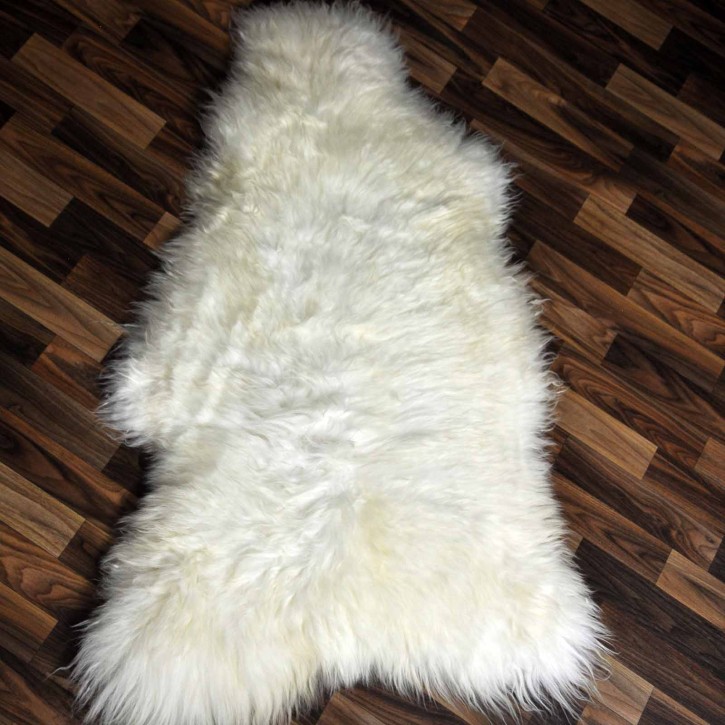 XXL ÖKO Schaffell Lammfell weiß 120x70 Hundebett Tierbett #7946