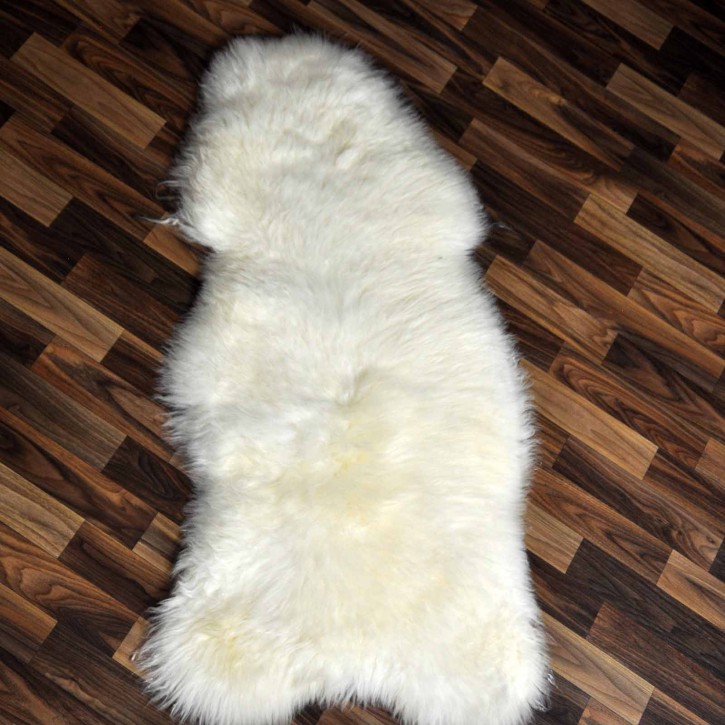 XL ÖKO Schaffell Lammfell weiß 115x60 Hundebett Tierbett #7947