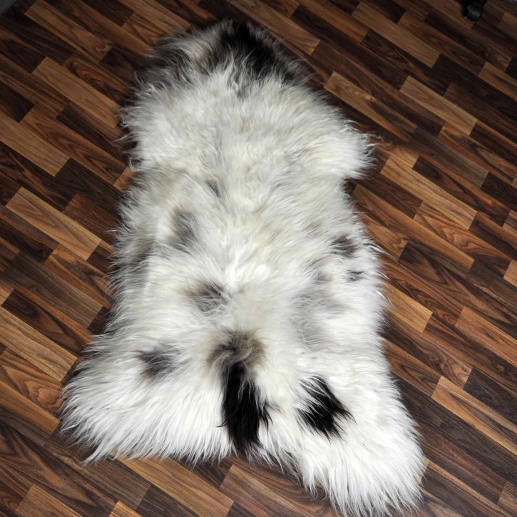 XXL ÖKO Schaffell Lammfell beige braun 120x80 Hundebett #8095