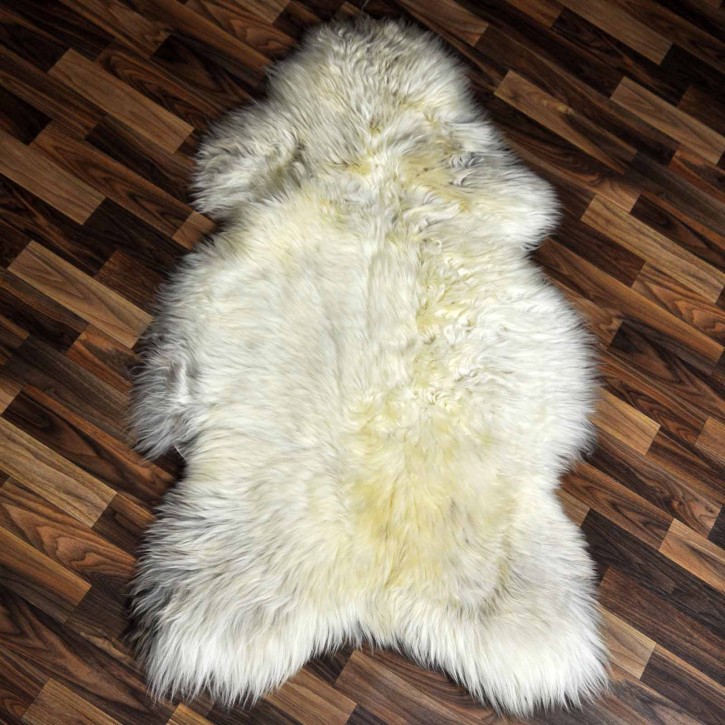 XXL ÖKO Schaffell Lammfell beige braun 125x75 Teppich Geschenk #8103