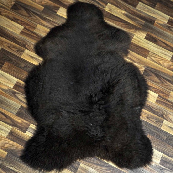 XL ÖKO Schaffell Lammfell braun 115x75 Hundebett #8121