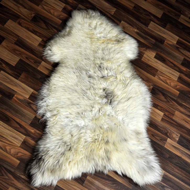 XXL ÖKO Schaffell Lammfell beige braun 125x80 Teppich Geschenk #8145
