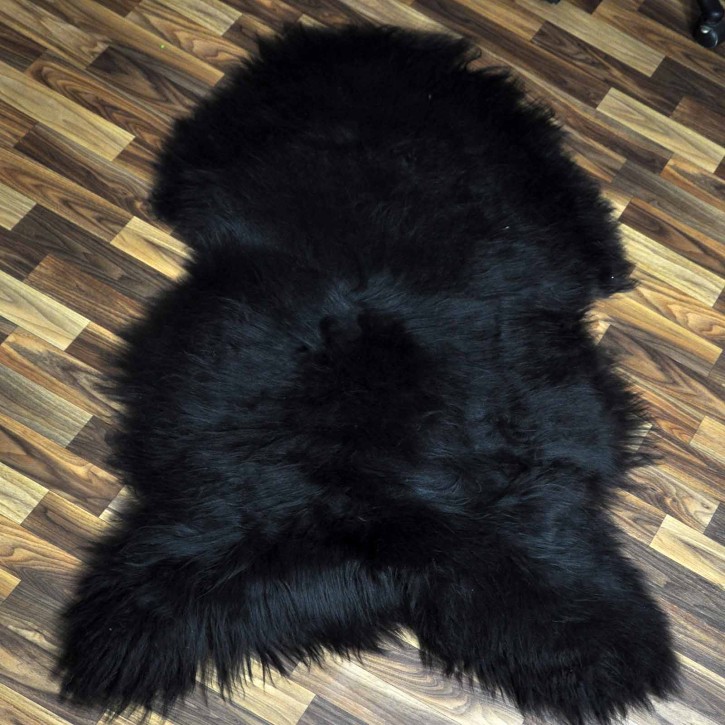 XXXL ÖKO Island Schaffell schwarzbraun 130x80 Geschenk #8169