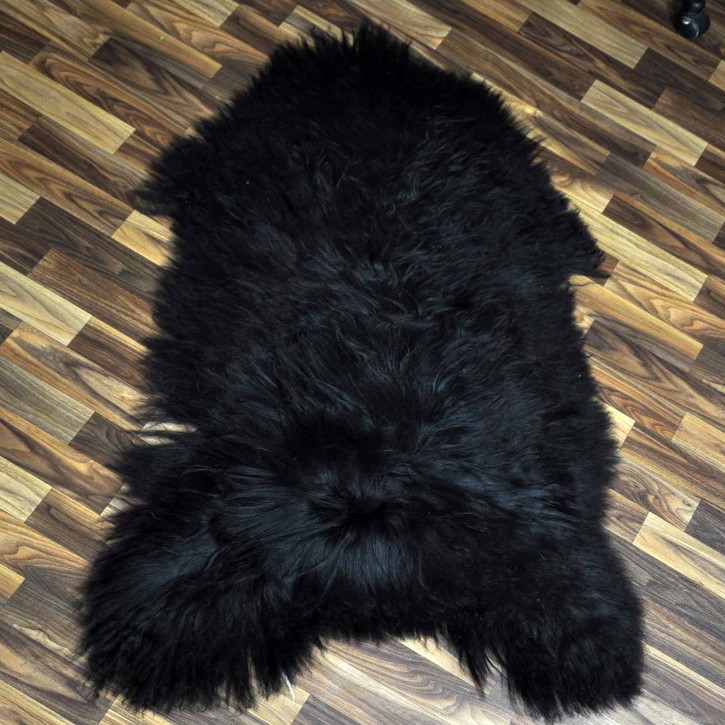 XXL ÖKO Island Schaffell schwarzbraun 125x80 Geschenk #8170