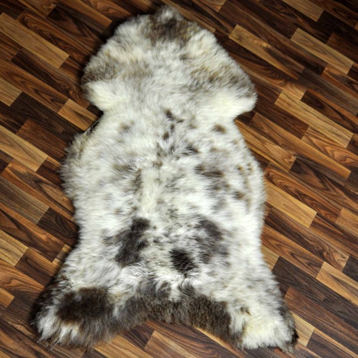 XXL ÖKO Schaffell Lammfell beige braun 120x75 Teppich Geschenk #8192