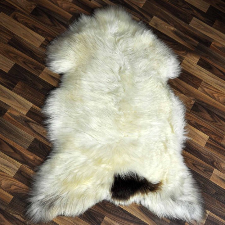 XXL ÖKO Schaffell Lammfell beige braun 120x80 Teppich Geschenk #8193