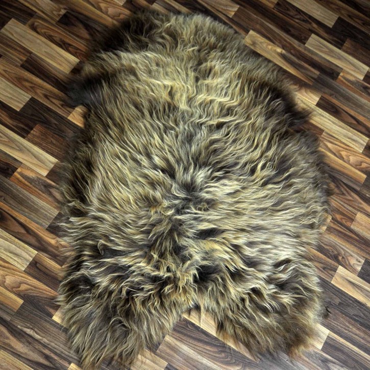 XXL ÖKO Island Schaffell Lammfell rost braun 120x80 #8244